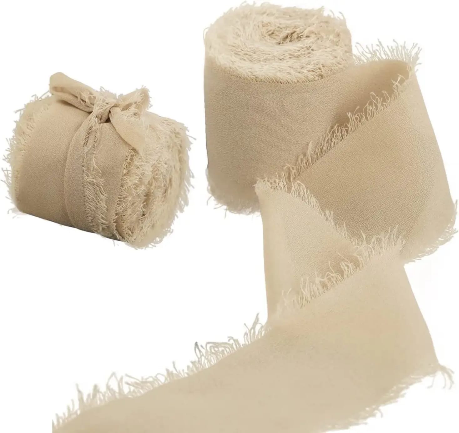 Fingerlic Taupe Ribbon