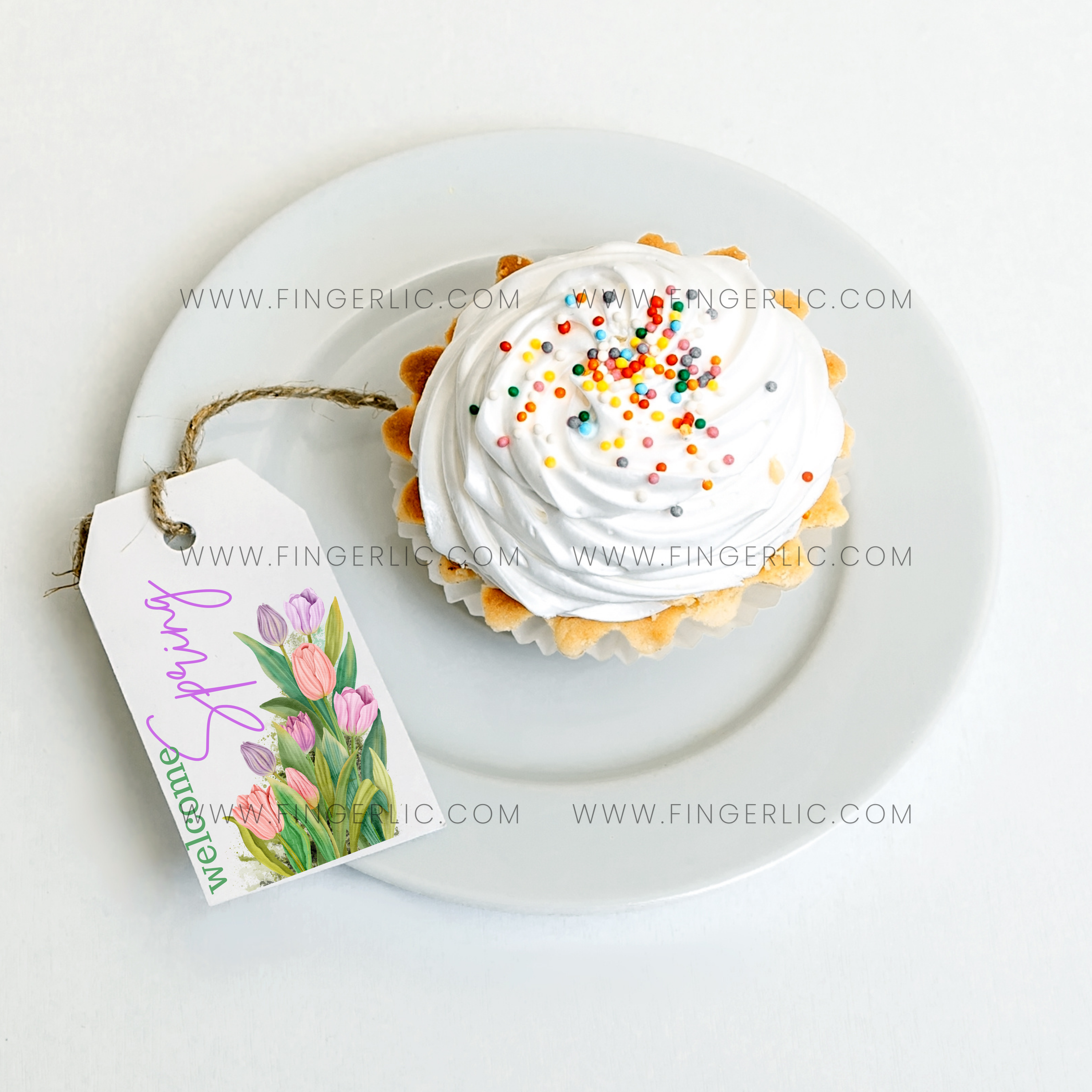 Fingerlic's Welcome Spring Tag