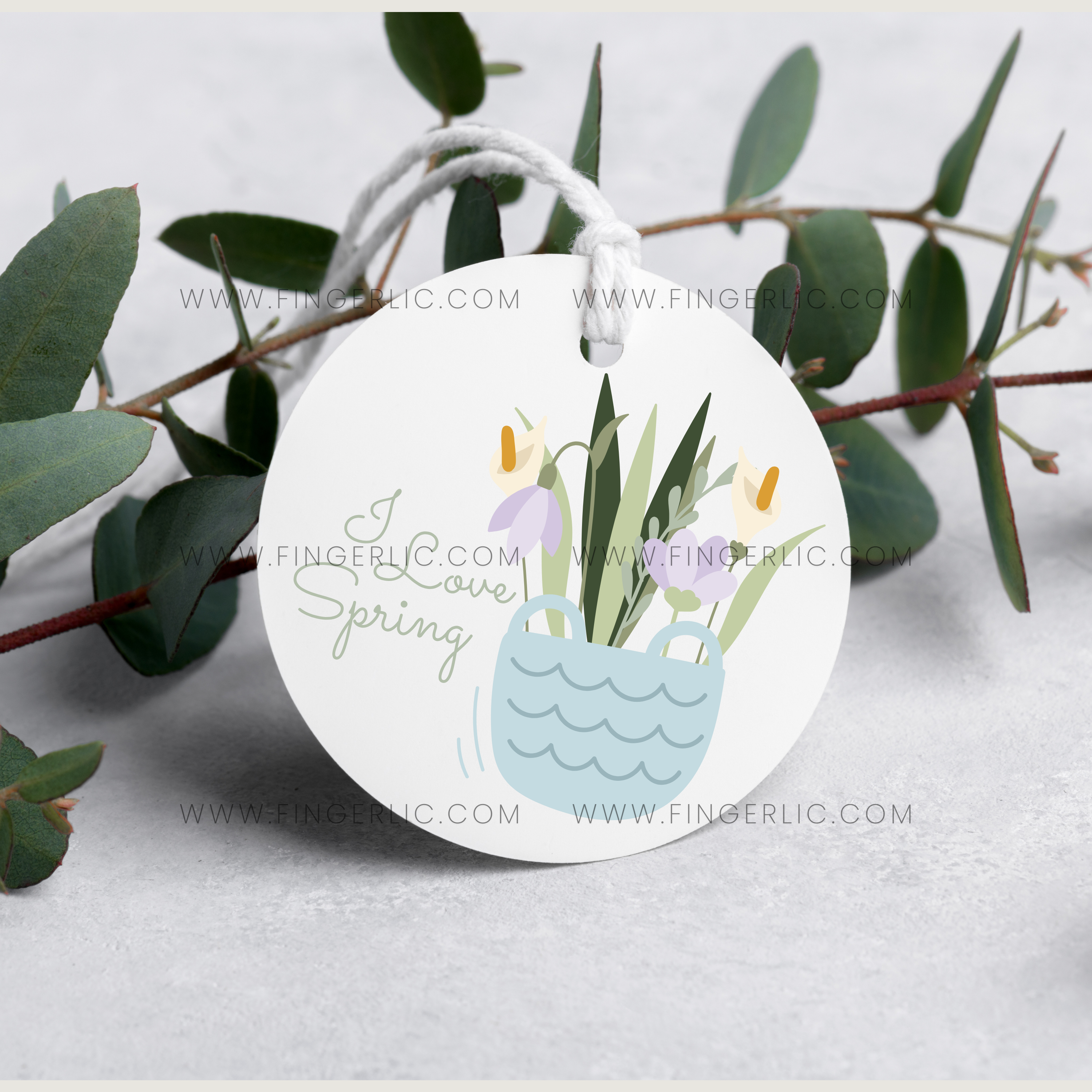 Fingerlic's Love Spring Tag