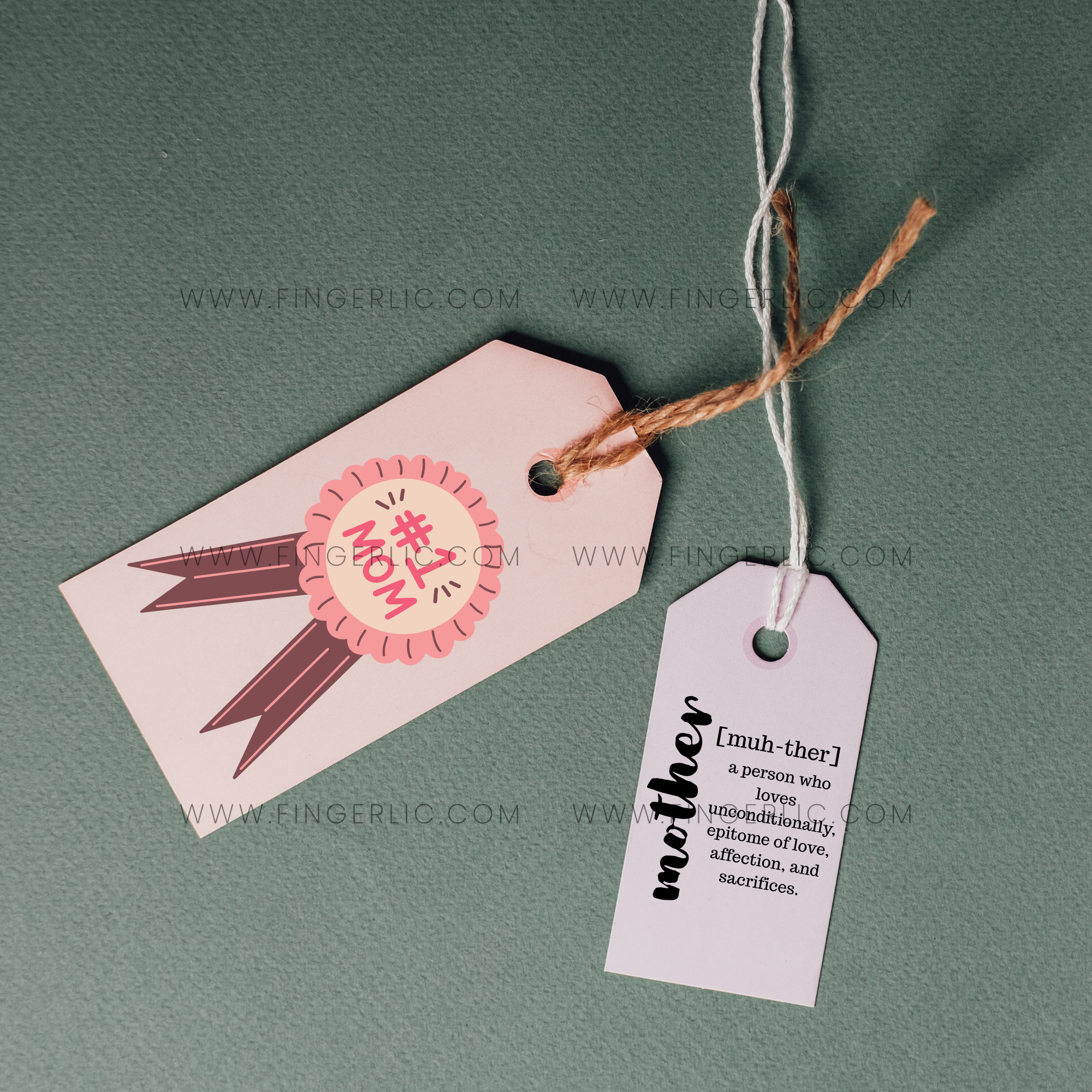 Fingerlic's Mother's Day Tags and Stickers