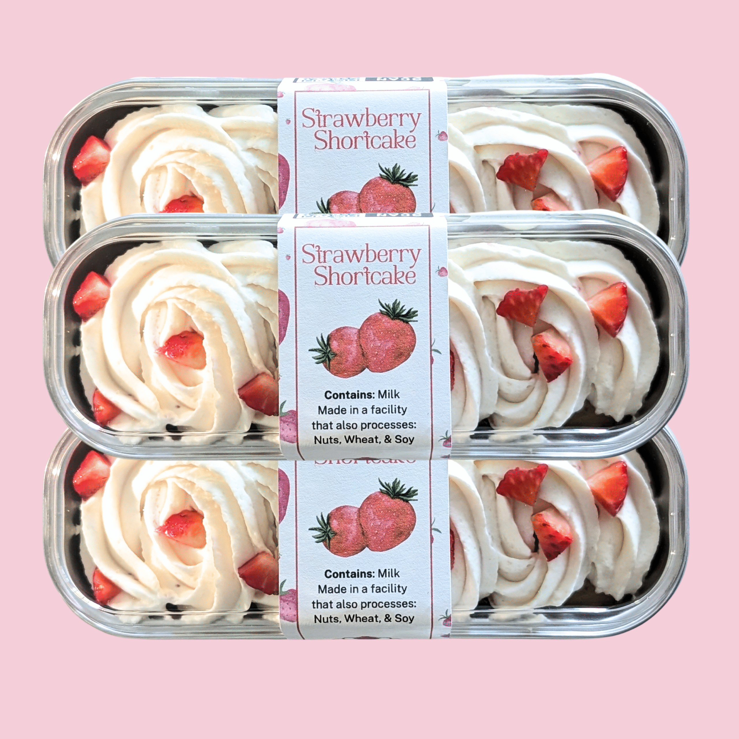 Fingerlic's Minicake Labels - Strawberry Shortcake product picture