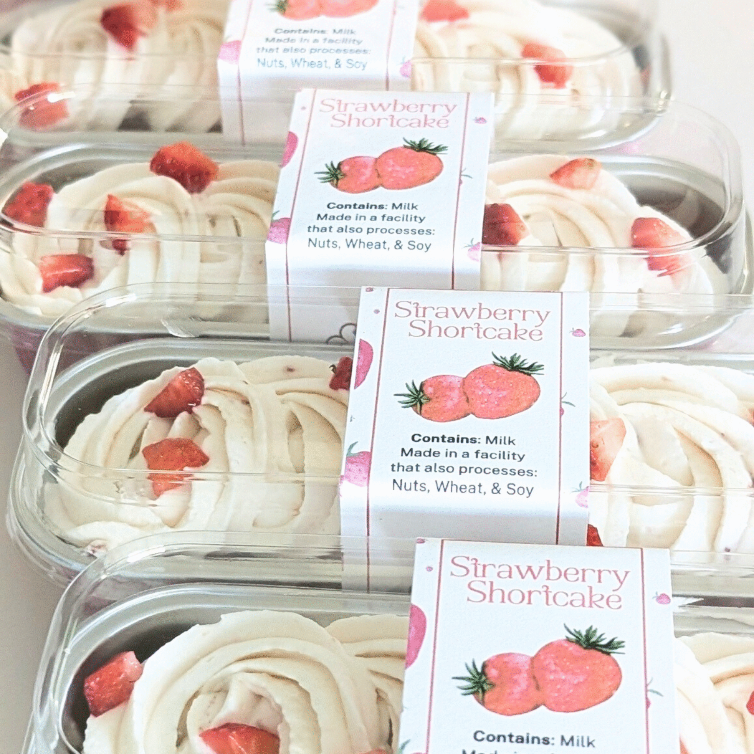 Fingerlic's Minicake Labels - Strawberry Shortcake product picture