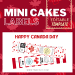 Fingerlic's Mini Cake Labels - Canada Day