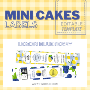 Fingerlic's Mini Cakes - Lemon Blueberry