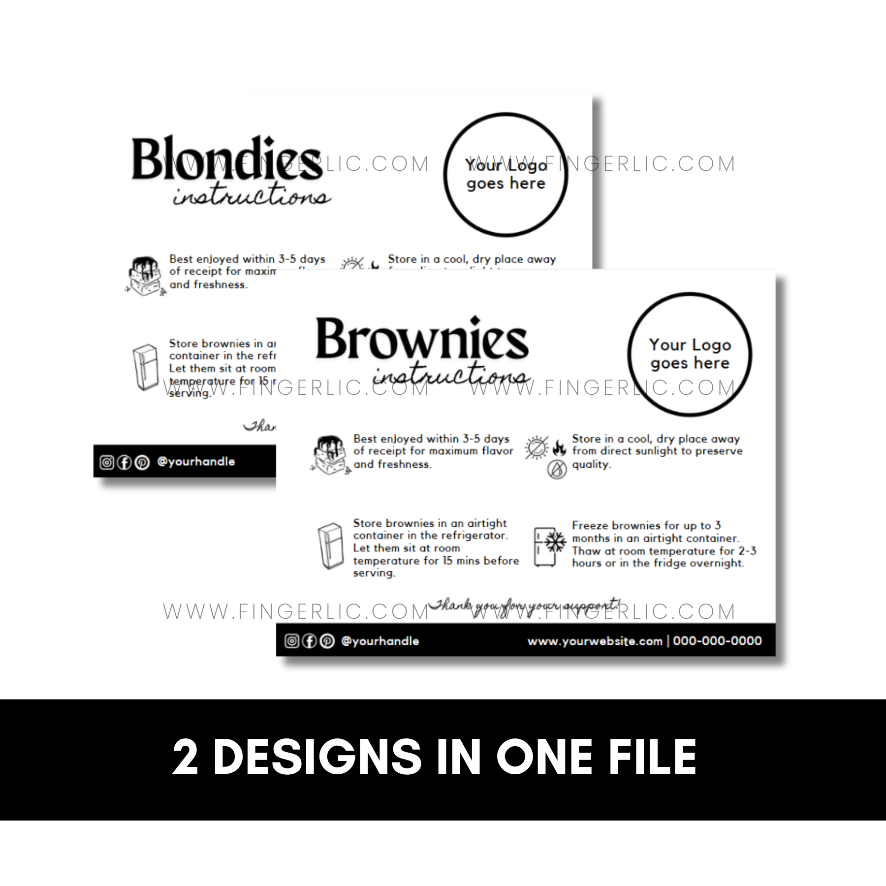 Fingerlic's Brownies and Blondies