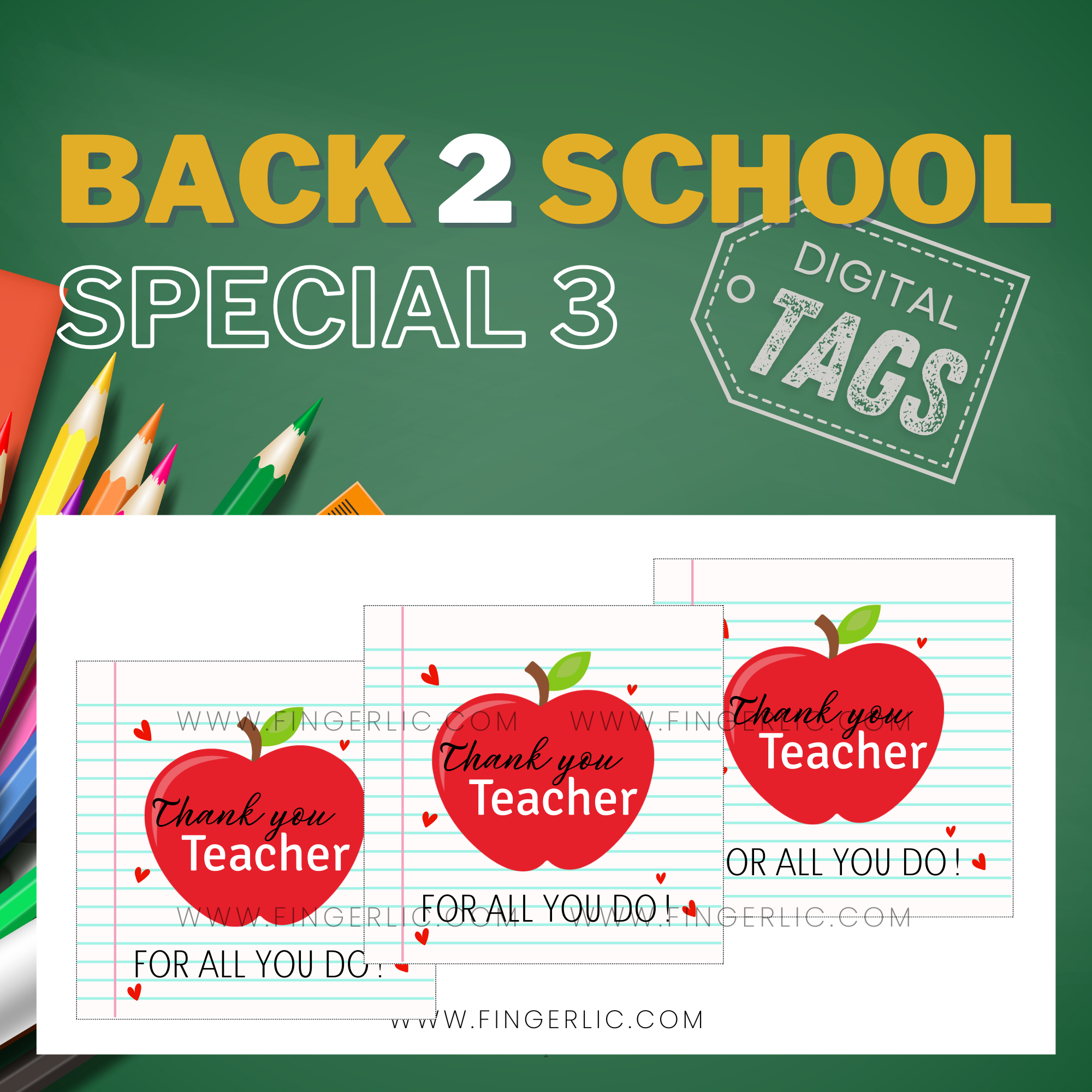 Fingerlic 's Back 2 School - Thank You