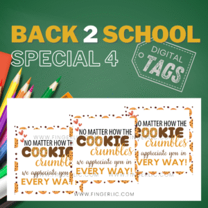 Fingerlic's Back 2 School - Cookie Crumble Stickers