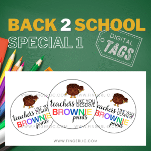Fingerlic's Back to School Tags and Stickers 1