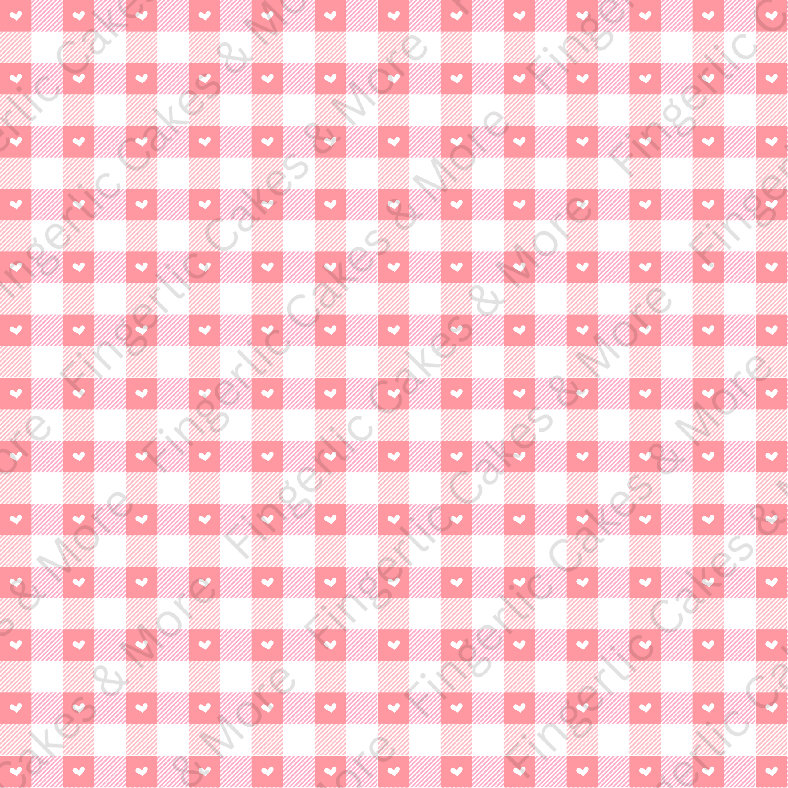 Fingerlic's Hearts & Checks Greaseproof Paper